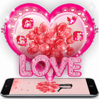 Red Balloon Romantic Valentine Couple Theme icon