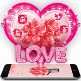 Red Balloon Romantic Valentine Couple Theme icône
