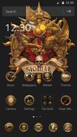 The golden skeleton theme of Athena ICON 포스터