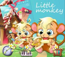 Pretty Banana-Eating Monkey Theme ภาพหน้าจอ 1