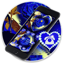 APK Blue Love Rose Water Reflection Theme