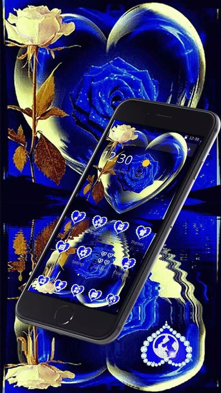 下載Blue Love Rose Water Reflection的安卓版本 下載Blue Love Rose Water Reflection的安卓版本