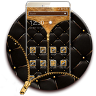 آیکون‌ Golden Black Zipper Theme