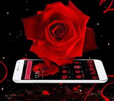 Red Rose Valentine’s Day Theme पोस्टर