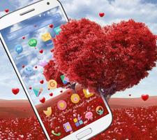برنامه‌نما Romantic Valentine's day, a heart shaped love tree عکس از صفحه
