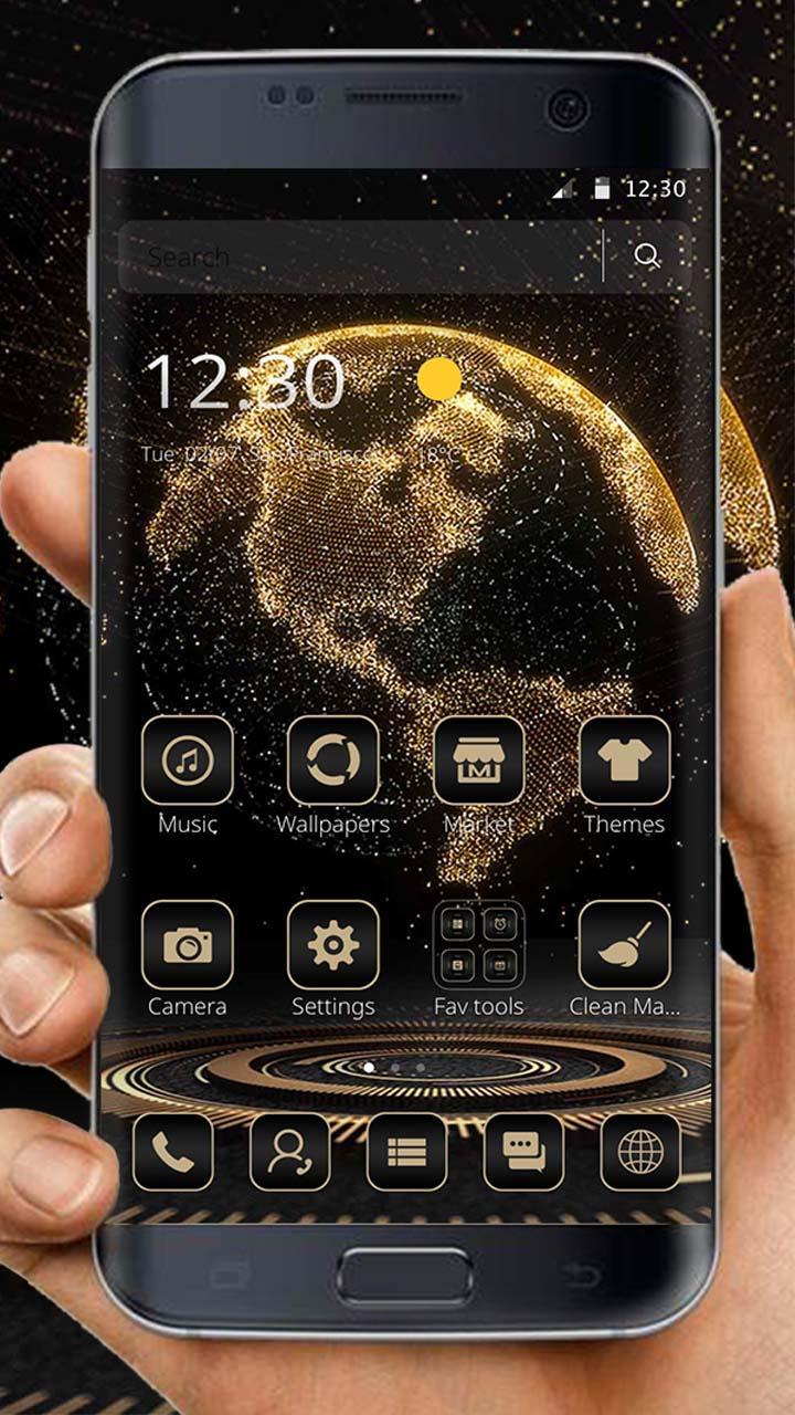 Cool Golden Earth Business Tech Theme for Android - APK Download
