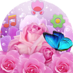Pink Rose  Butterfly Theme