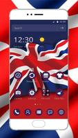 2018 British flag theme plakat