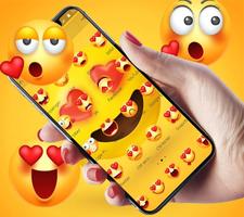 Crazy Emoji Funny Emoticon Theme تصوير الشاشة 1