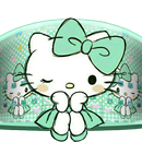 Mint Green Kitty Bowknot Theme APK