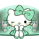 Mint Green Kitty Bowknot Theme 아이콘