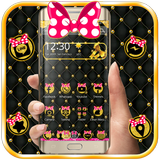 Pink Gold Bowknot 💘 Theme biểu tượng