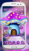Sparkling Mushroom Castle Theme Affiche