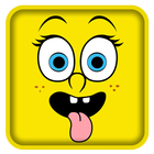 Cute Funny Yellow Cartoon theme icono