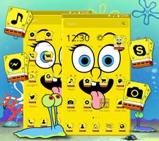 Cute Funny Yellow Cartoon theme ภาพหน้าจอ 3