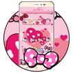 粉色蝴蝶和可爱猫咪公主卡通主题