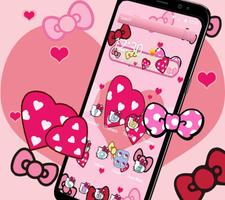 پوستر Boetie theme, Pink Princess dream and lovely kitty