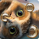 Golden American Owl Theme Fly In The Sky APK