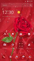 Red Lovely Flower Rose Romantic Theme capture d'écran 3