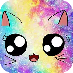 Galaxy Cute Kitty Sparkle Theme APK download