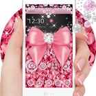 Rose Petal Diamond Bow Theme ไอคอน