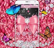 Rose Petal Diamond Bow Theme โปสเตอร์