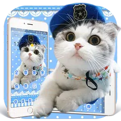 Cute Kitty Theme with Uniform Hat APK download