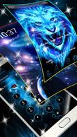 Lion Neon Blue Theme اسکرین شاٹ 3