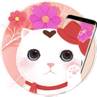 Pretty Sweet Cat Theme icône