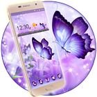 Shiny Colorful Butterfly Theme ikona