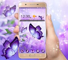 Shiny Colorful Butterfly Theme скриншот 1