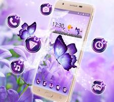 Shiny Colorful Butterfly Theme скриншот 2