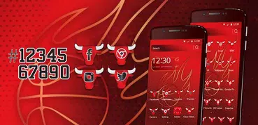 Bulls Basketball Theme / Samsung, LG, Moto, Huawei