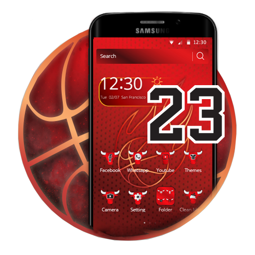 Bulls Basketball Theme / Samsung, LG, Moto, Huawei