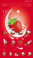 Garden Luscious Strawberry Theme الملصق