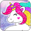 Galaxy Unicorn Shiny Glitter Theme