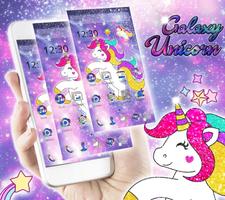 Galaxy Unicorn Shiny Glitter Theme screenshot 2