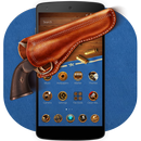 American Golden Gun Wallpaper Theme APK