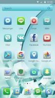 Parallel World Minimalist Blue Ice Cube Theme ภาพหน้าจอ 1