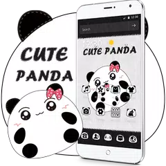 Cute Cartoon Panda Theme APK download