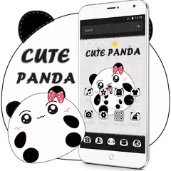 Cute Cartoon Panda Theme APK 下載