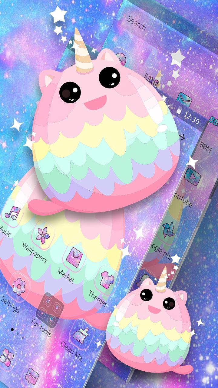 Glitter Rainbow Unicorn Bear Theme For Android Apk Download