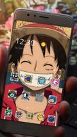 Luffy Wallpaper One Piece Wallpaper  Theme Affiche