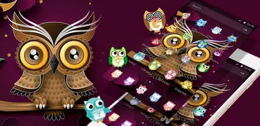 Two-dimensional Abstract Owl Theme