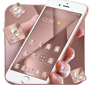 Pink Rose Gold Theme APK