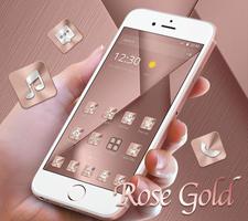 Pink Rose Gold Theme Affiche