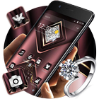 Carmine Velvet Glitter Diamond Theme-icoon