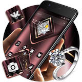 Carmine Velvet Glitter Diamond Theme icon