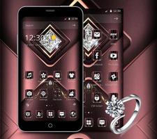 Carmine Velvet Glitter Diamond Theme ภาพหน้าจอ 2