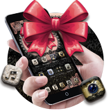 Lace Red Bowknot Theme أيقونة